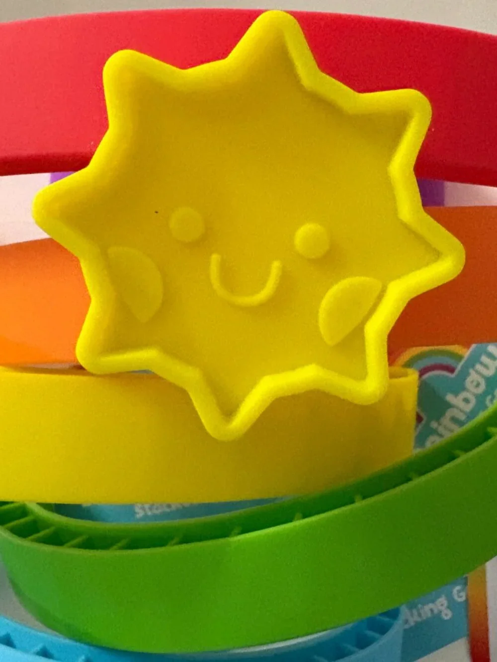 Chuckle & Roar Silicone Rainbow Stacker + Game 100% Complete 28 Pcs